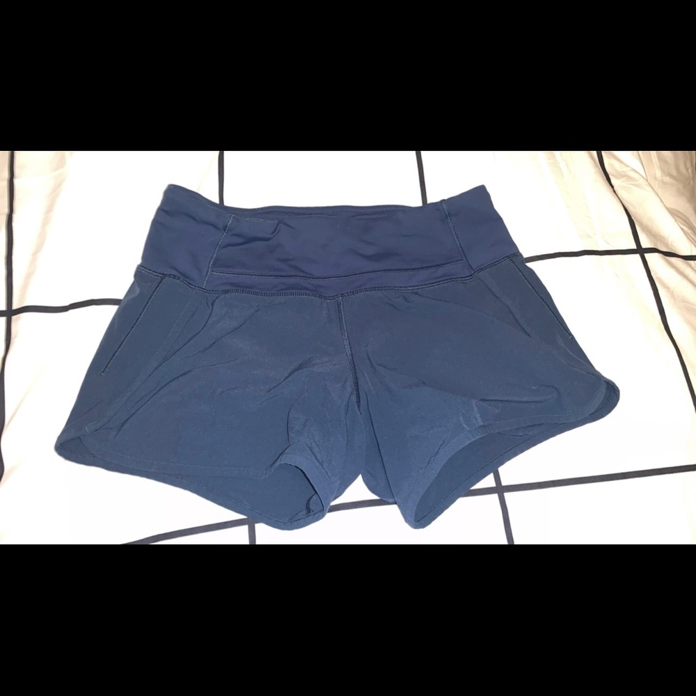 blue lululemon shorts